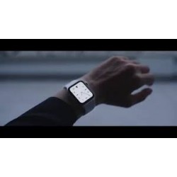 Apple Watch Nike SE 44 mm Asztroszürke alumínium, antracit-fekete Nike sportszíjjal