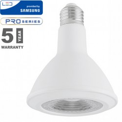 V-TAC E27 LED lámpa (11W/40°) PAR30 - hideg fehér, PRO Samsung