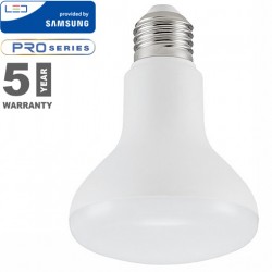 V-TAC E27 LED lámpa (10W/120°) R80 - hideg fehér, PRO