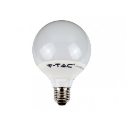 V-TAC E27 LED lámpa (10W/200°) G95 - hideg fehér