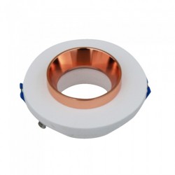 V-TAC Gipsz spot lámpatest (Rose Gold) süllyeszthető, kör