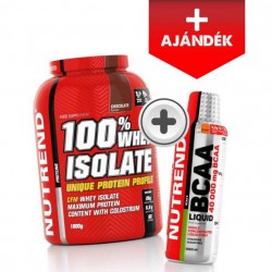 Nutrend 100% WHEY ISOLATE 1,8kg Chocolate + + Nutrend BCAA Liquid 1000ml ajándék