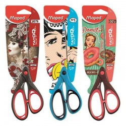 Maped "Tattoo" 21 cm általános olló, vegyes mintákkal