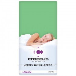 Croccus Home Jersey gumis lepedő 160x200, menta