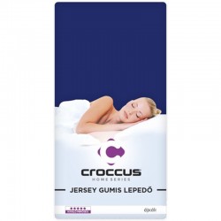 Croccus Home Jersey gumis lepedő 160x200, éjkék