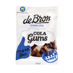 DeBron cukor és gluténmentes "COLA" gumicukor 100g (12 db)