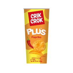 Crik Crok gluténmentes burgonya chips hengeres d. 100g PAPRIKÁS (15 db)