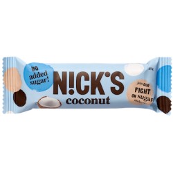 Nicks glutén- és hozzáadott cukormentes KÓKUSZOS szelet 40g  (20 db)