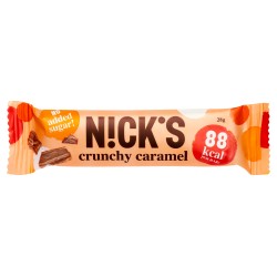 Nick's glutén-és hozzáadott cukormentes CRUNCHY CARAMEL 28g (25 db)