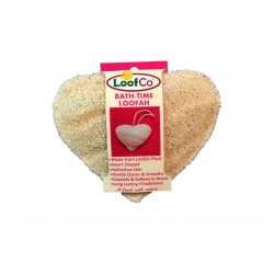 LoofCo Szív alakú luffa szivacs fürdéshez