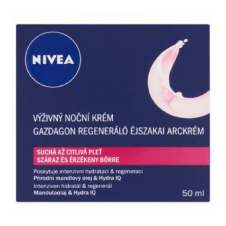 NIVEA Aqua Effect Regeneráló Éjszakai Arckrém Normál Bőrre 50ml